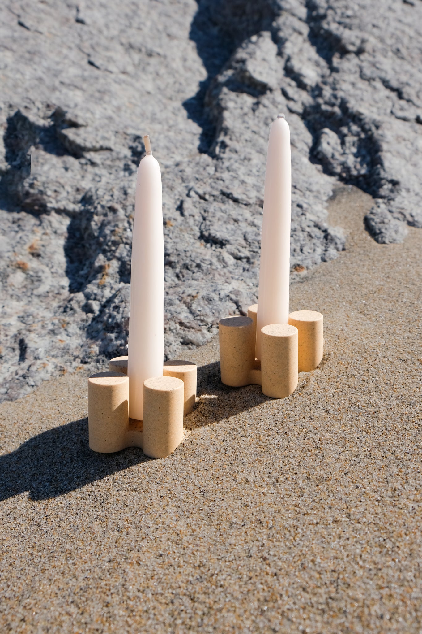 Natural Sand Candle Holder